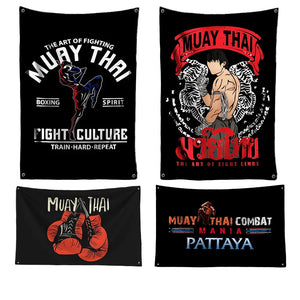 Muay Thai Flags - 90x150cm(3x5ft) - 60x90cm(2x3ft)