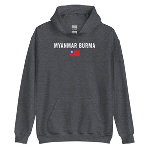 Myanmar Burma Flag Hoodie