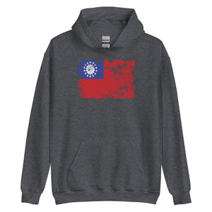 Myanmar Burma Flag Hoodie