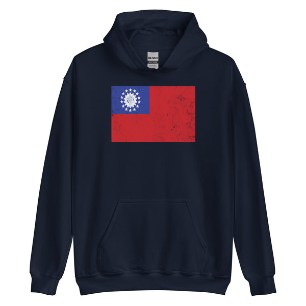 Myanmar Burma Flag Hoodie