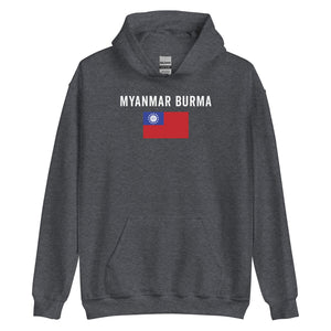 Myanmar Burma Flag Hoodie