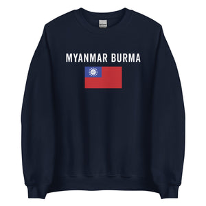 Myanmar Burma Flag Sweatshirt