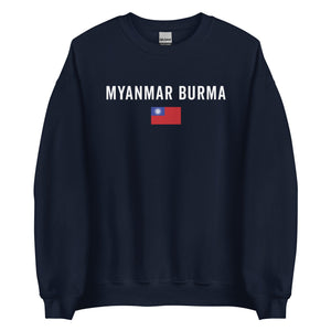 Myanmar Burma Flag Sweatshirt