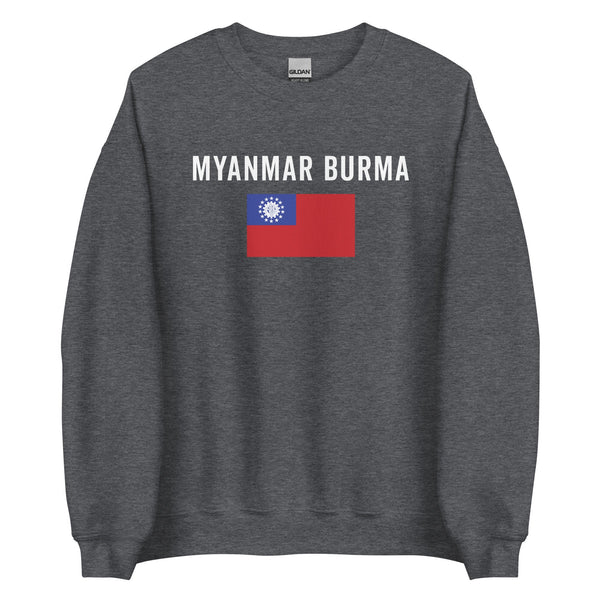 Myanmar Burma Flag Sweatshirt