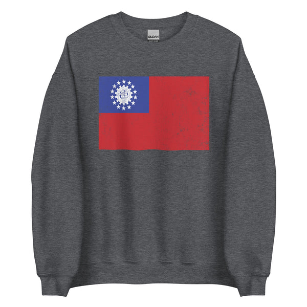 Myanmar Burma Flag Sweatshirt