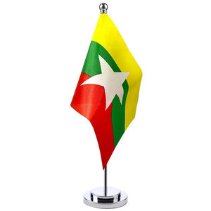 Myanmar Desk Flag - Small Office Table Flag