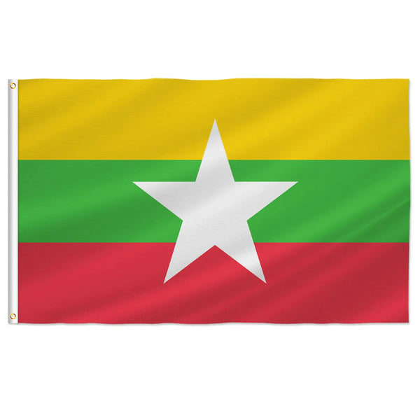 Myanmar Flag - 90x150cm(3x5ft) - 60x90cm(2x3ft)