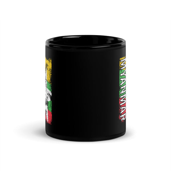 Myanmar Flag - Distressed Flag Mug