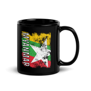 Myanmar Flag - Distressed Flag Mug