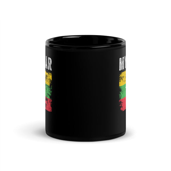 Myanmar Flag Distressed - Myanmar Flag Mug