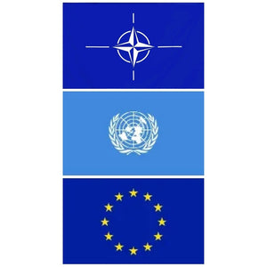NATO, EU, UN Flags - 90x150cm(3x5ft) - 60x90cm(2x3ft)