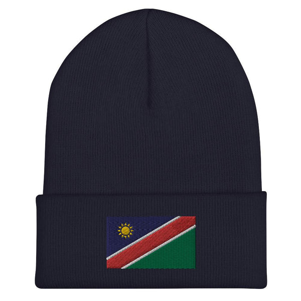 Namibia Flag Beanie - Embroidered Winter Hat