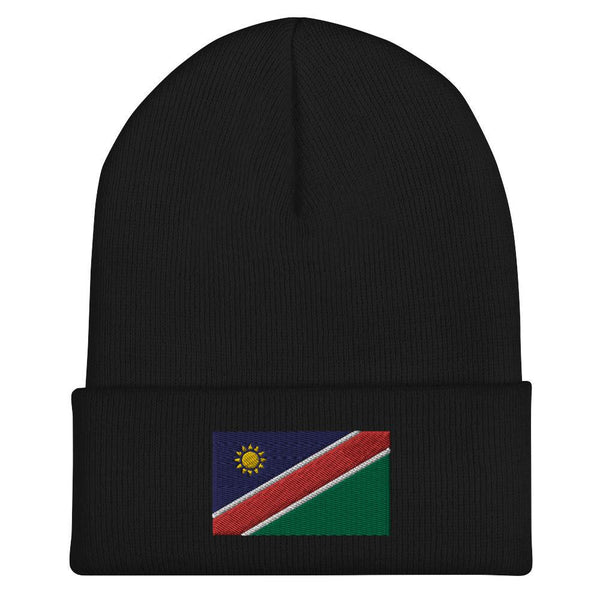 Namibia Flag Beanie - Embroidered Winter Hat