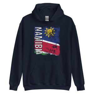 Namibia Flag - Distressed Flag Hoodie