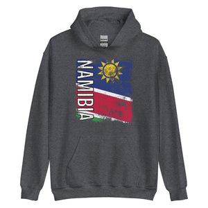 Namibia Flag - Distressed Flag Hoodie