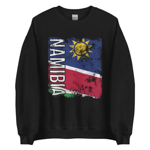 Namibia Flag - Distressed Flag Sweatshirt