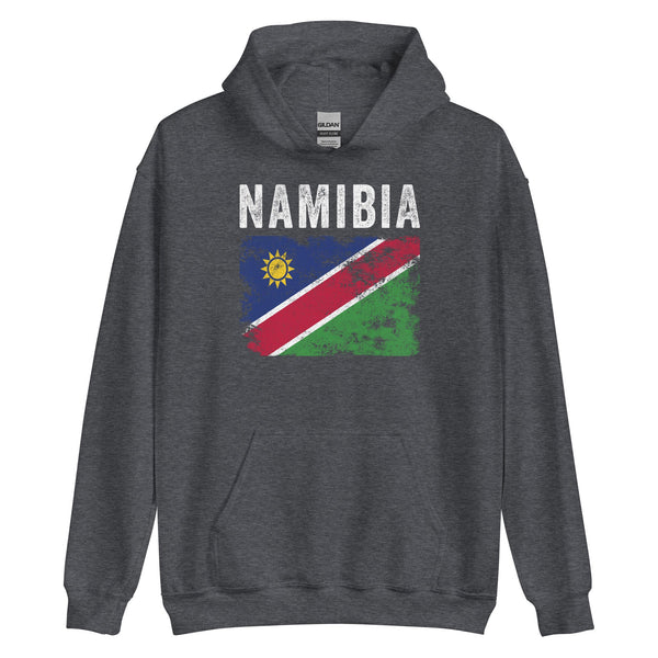 Namibia Flag Distressed - Namibian Flag Hoodie