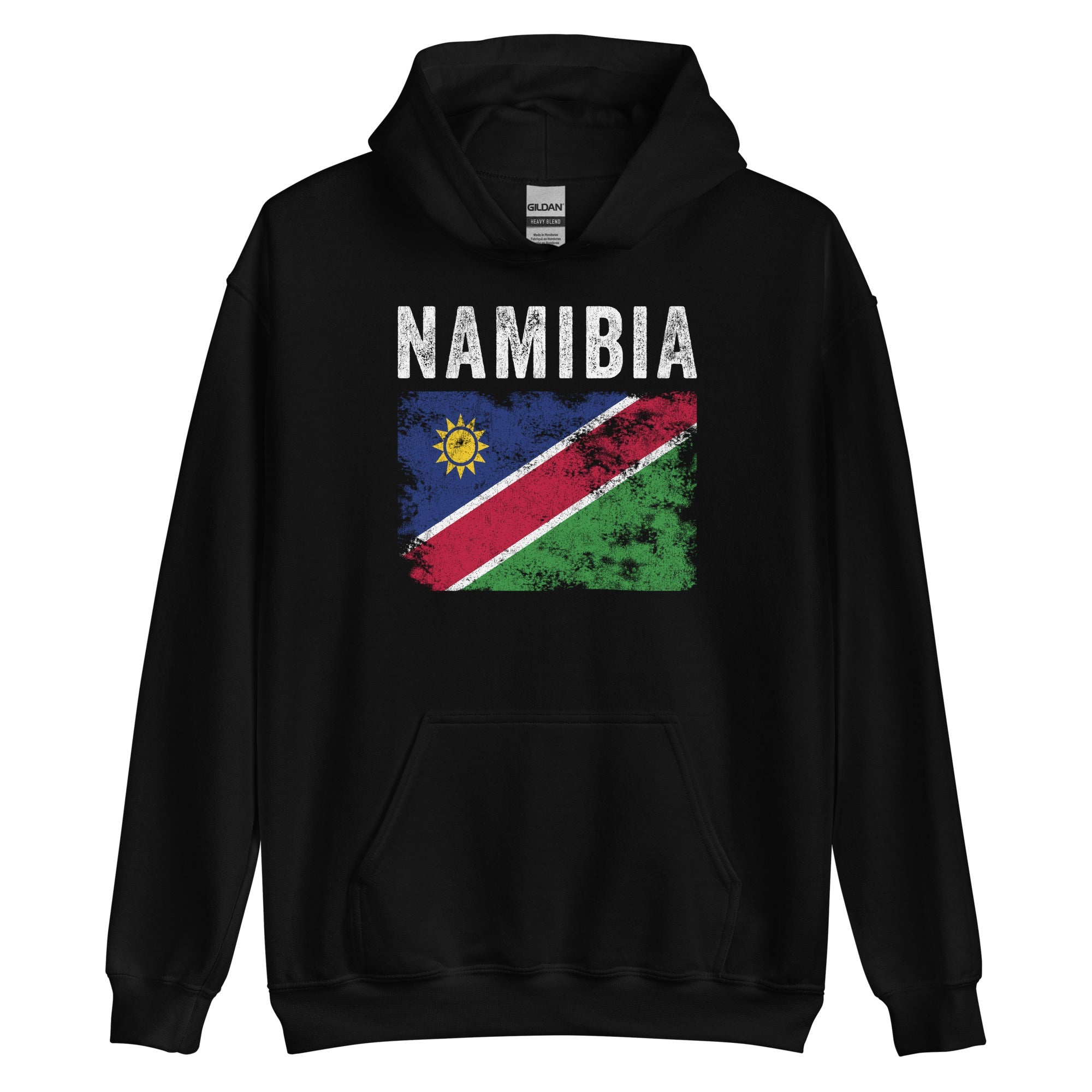 Namibia Flag Distressed - Namibian Flag Hoodie