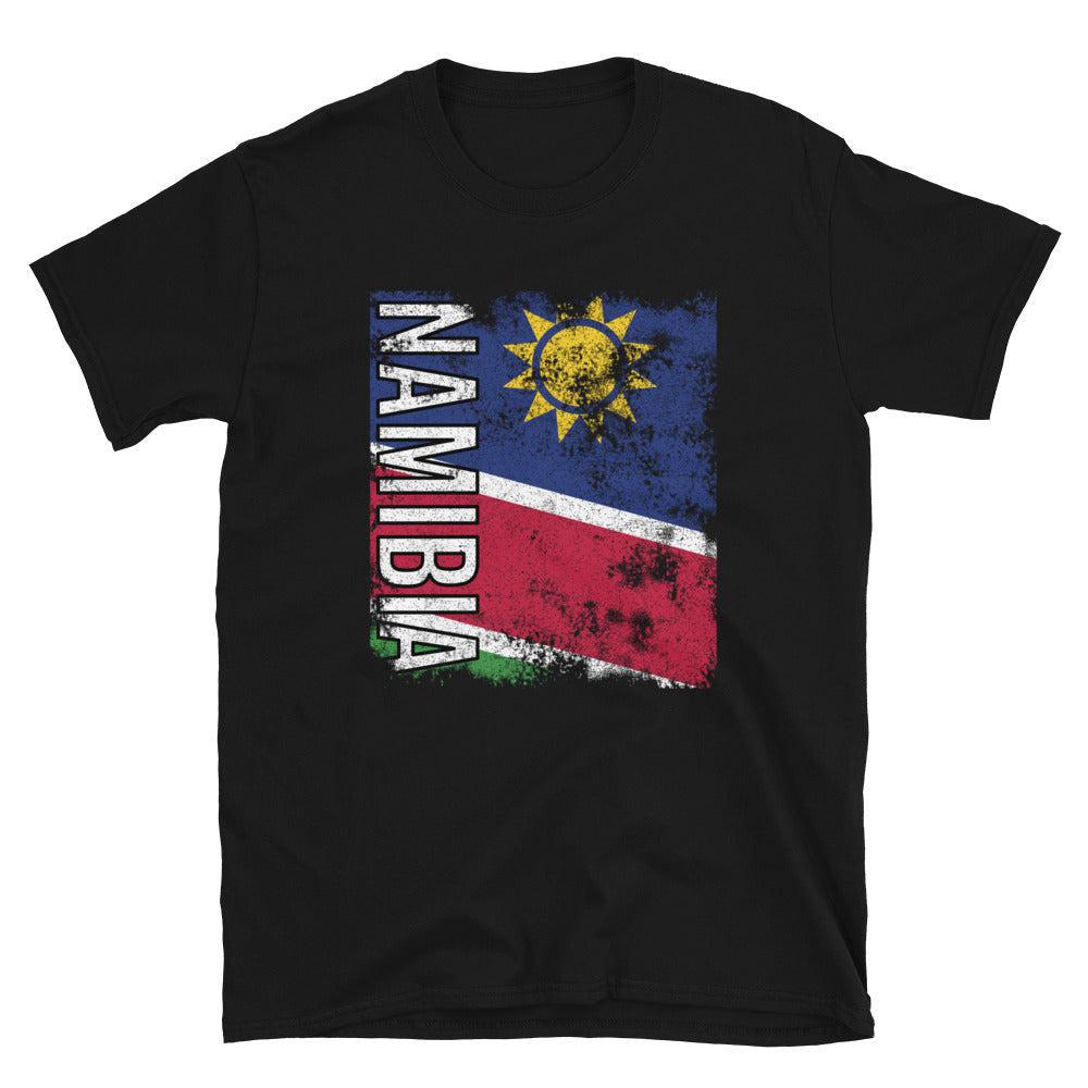 Namibia Flag Distressed T-Shirt