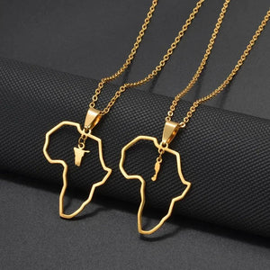 Namibia, Saint Kitts and Nevis Map Necklaces