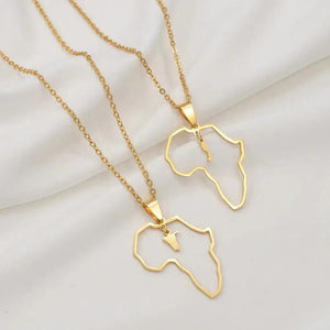 Namibia, Saint Kitts and Nevis Map Necklaces