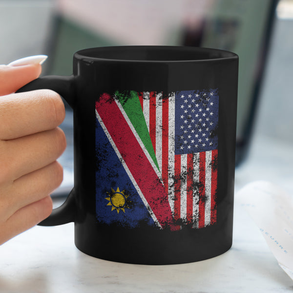 Namibia USA Flag - Half American Mug