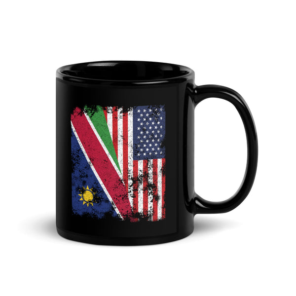 Namibia USA Flag - Half American Mug