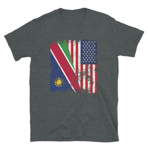 Namibia USA Flag - Half American T-Shirt