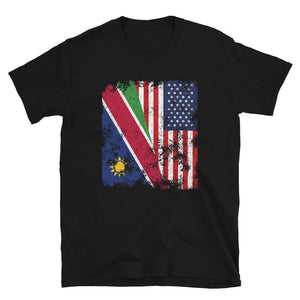 Namibia USA Flag - Half American T-Shirt