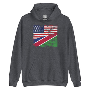 Namibia USA Flag Hoodie