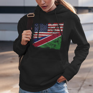 Namibia USA Flag Hoodie