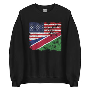 Namibia USA Flag Sweatshirt