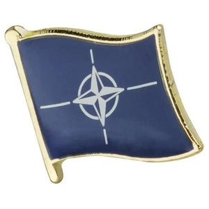 Nato Flag Lapel Pin - Enamel Pin Flag
