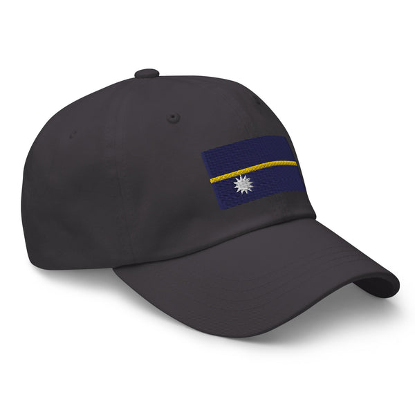 Nauru Flag Cap - Adjustable Embroidered Dad Hat