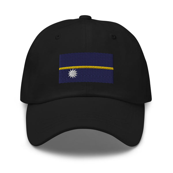 Nauru Flag Cap - Adjustable Embroidered Dad Hat