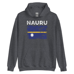 Nauru Flag Distressed - Nauruan Flag Hoodie