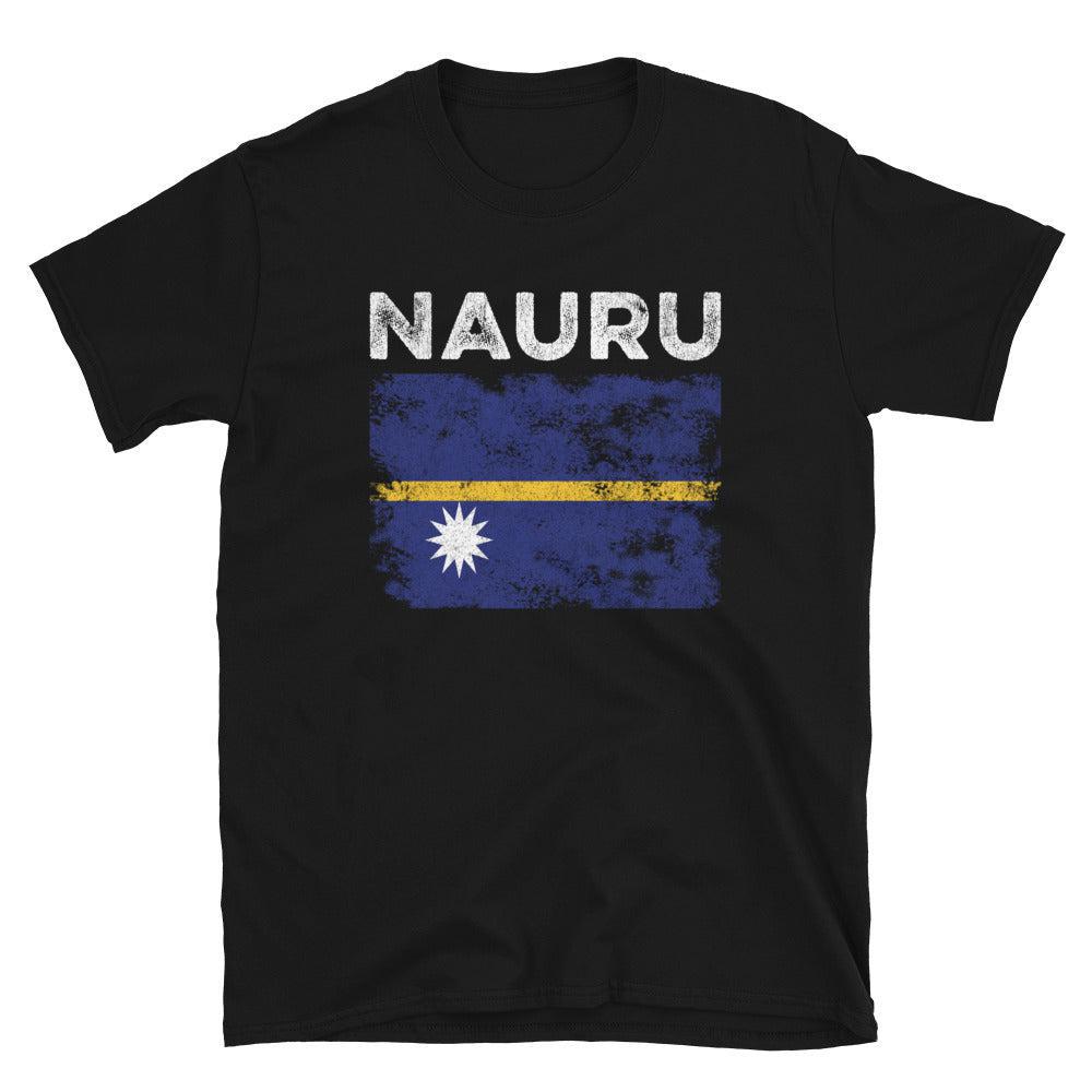 Nauru Flag Distressed - Nauruan Flag T-Shirt