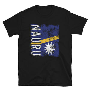 Nauru Flag Distressed T-Shirt