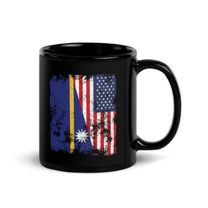Nauru USA Flag - Half American Mug