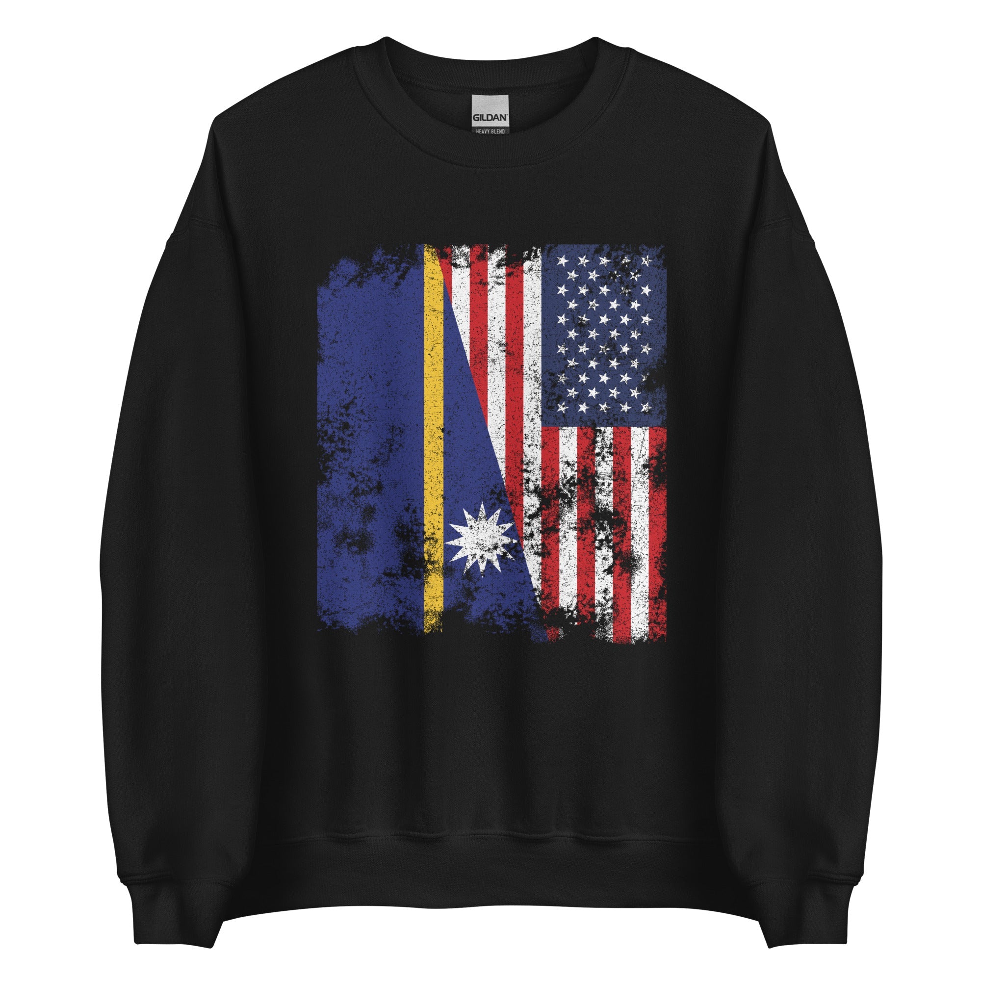 Nauru USA Flag - Half American Sweatshirt