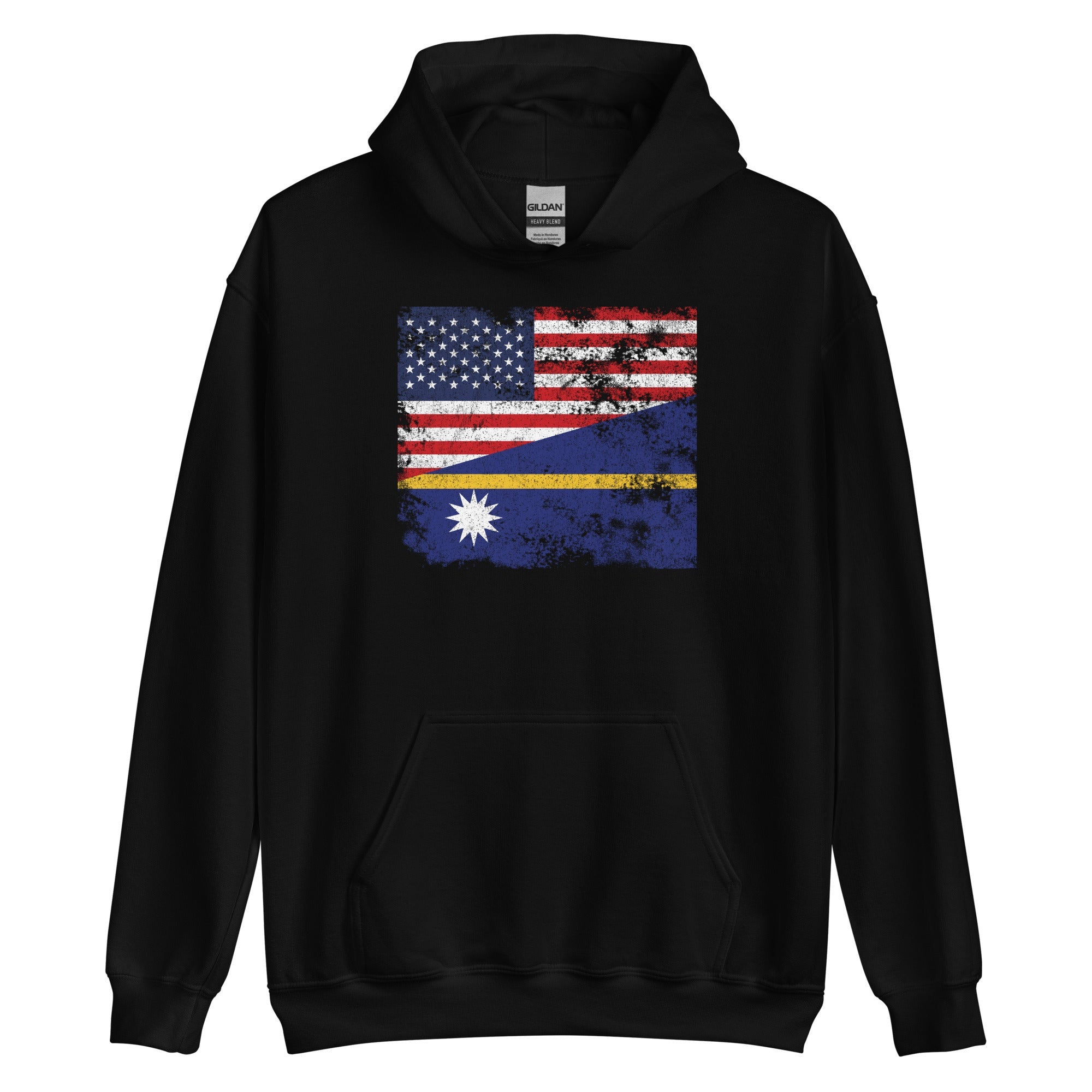 Nauru USA Flag Hoodie