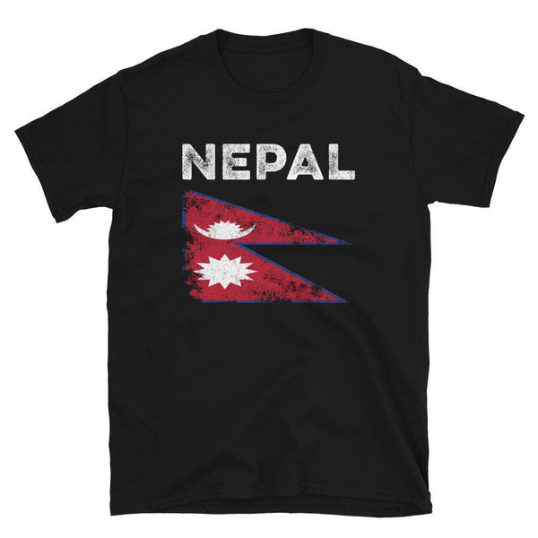 Nepal Flag Distressed - Nepali Flag T-Shirt