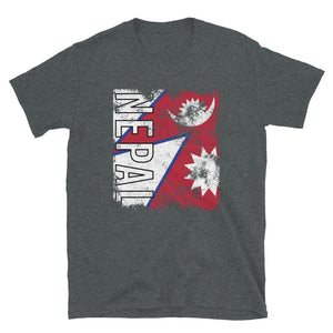 Nepal Flag Distressed T-Shirt