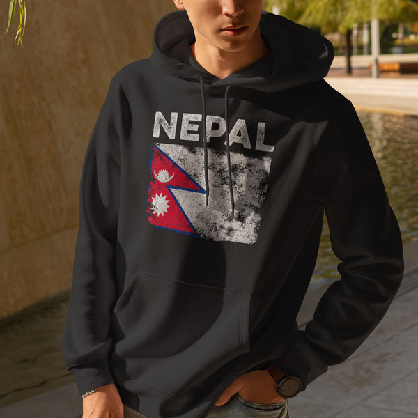 Nepal Flag Hoodie