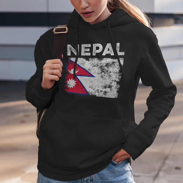 Nepal Flag Hoodie