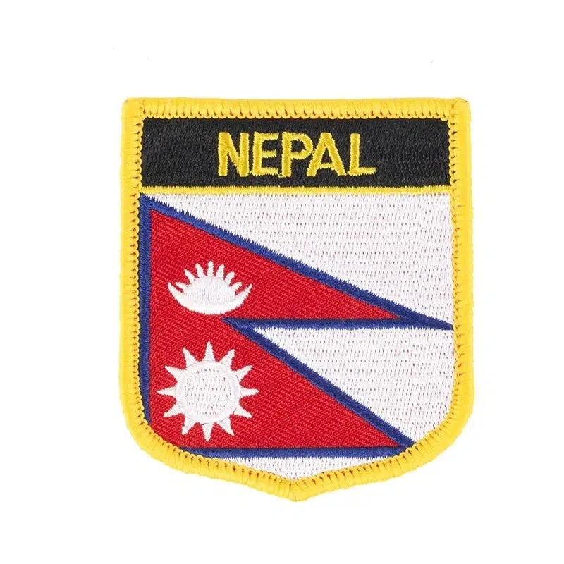 Nepal Flag Patch - Sew On/Iron On Patch