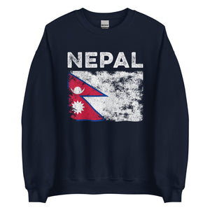 Nepal Flag Sweatshirt