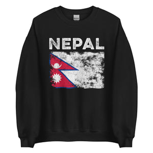 Nepal Flag Sweatshirt