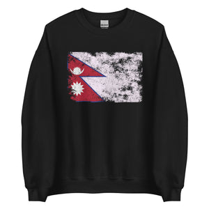 Nepal Flag Sweatshirt