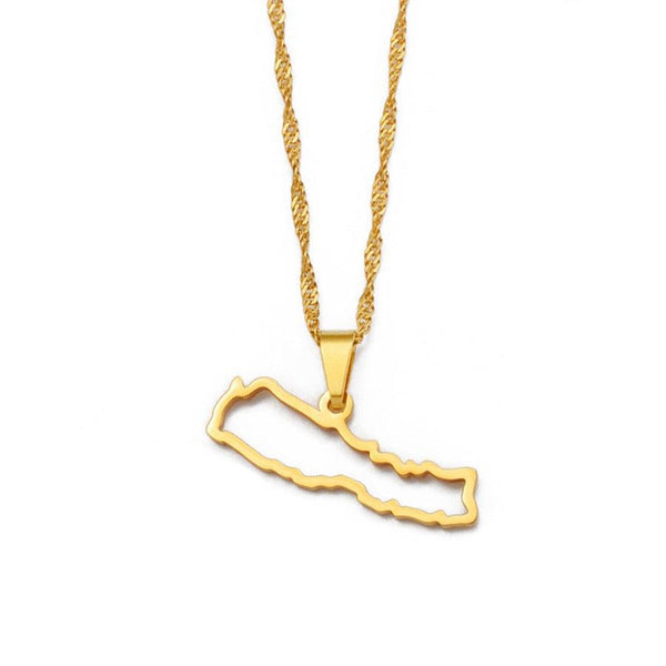 Nepal Map Necklace